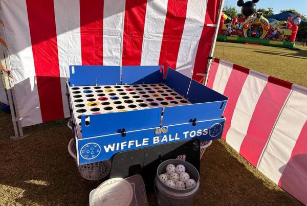 Midway Wiffle Ball Toss Game | Classic Carnival Game Rentals