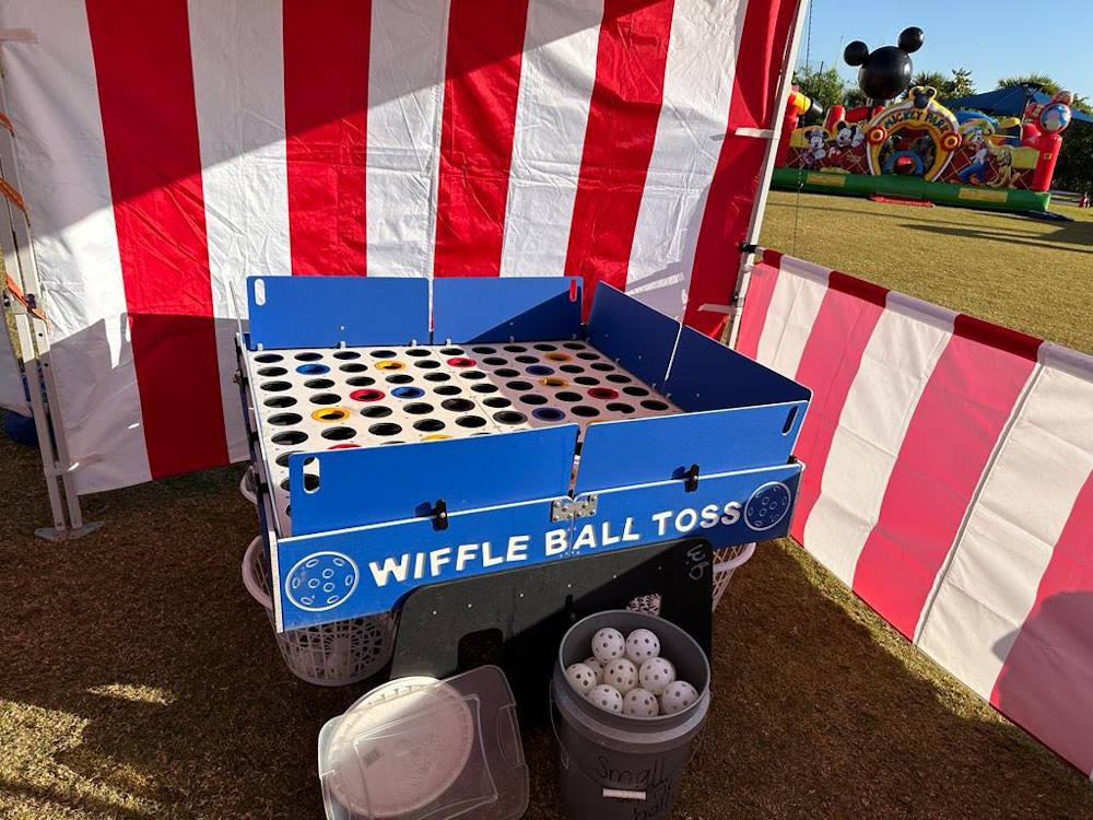 Midway Wiffle Ball Toss Game | Classic Carnival Game Rentals